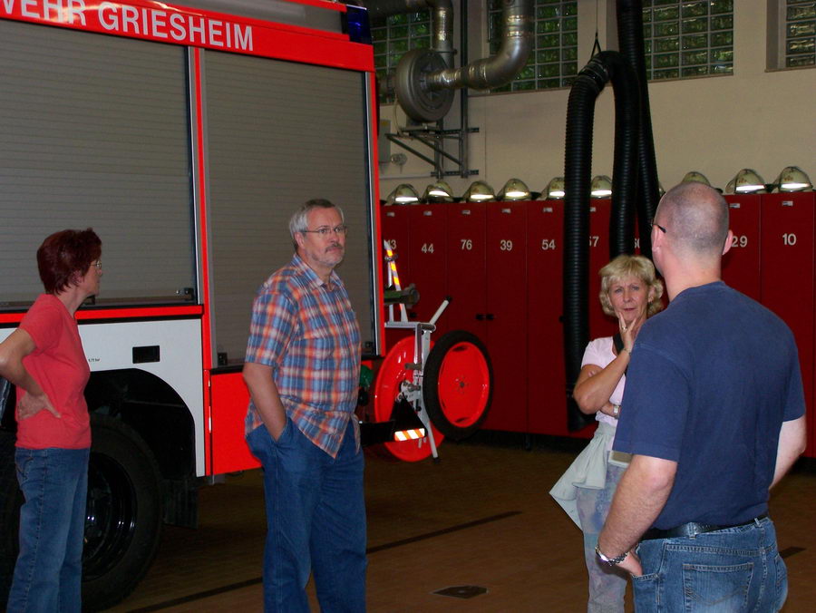 17.8.2006: Der Chor besucht die Feuerwehr